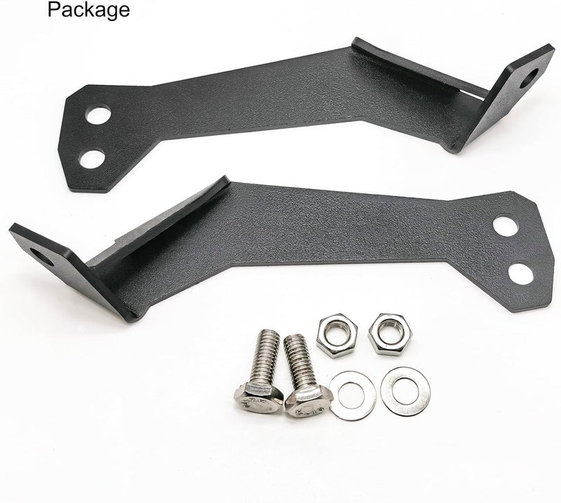 DarSeity 32" Upper Roof Windshield Straight Curved Light Bar Mount Brackets for Polaris RZR XP 1000 900 RZR-S 1000, No Drilling Required (32" Light Brackets) - Image 5